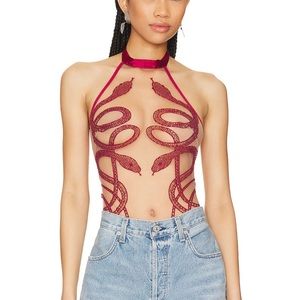 Thistle and aspire Medusa Bodysuit Ox Blood